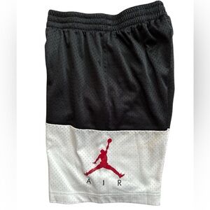 Air Jordan Shorts Youth Boy's M Black White Colorblock Jump Man Logo‎ Basketball